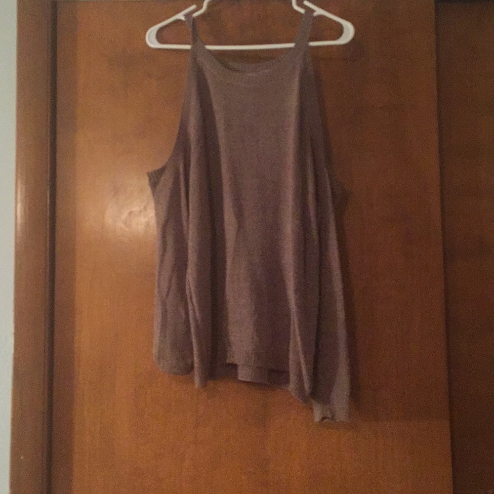 Cold shouldered sweater